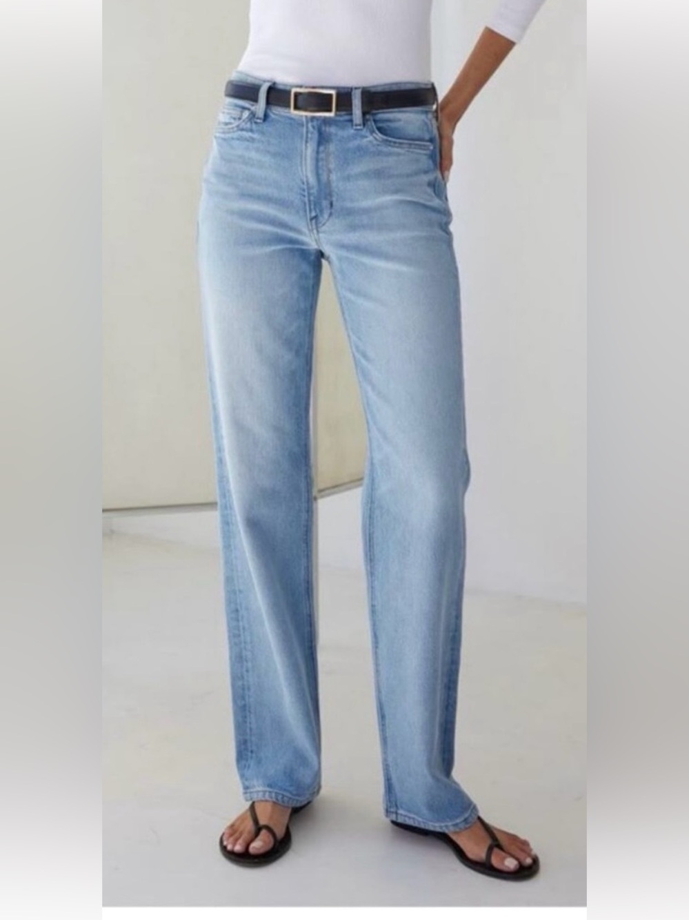 AYR Light Wash Straight Leg Jeans